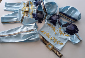 1st birthday baby boy prince costume, personalized charming