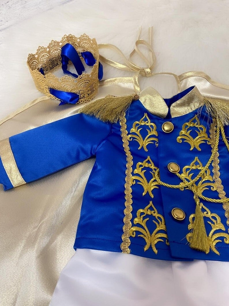 baby prince littlebabiesfrock blue