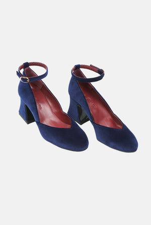 THE D'ORSEY PUMPS NAVY HEELS