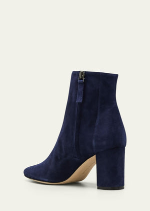 Rosie Suede Zip Ankle Booties