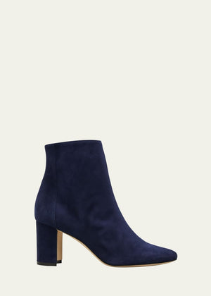 Rosie Suede Zip Ankle Booties