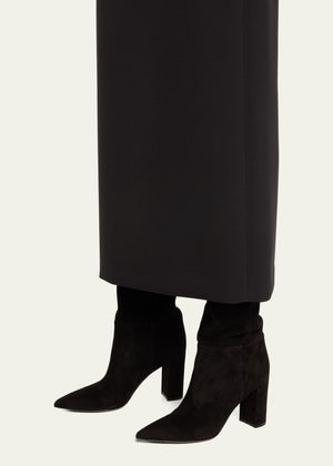 Piper Suede Block-Heel Knee Boots