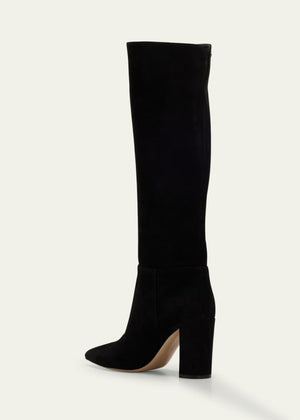 Piper Suede Block-Heel Knee Boots