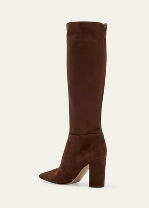 Piper Suede Block-Heel Knee Boots