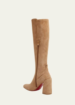 Jane Suede Red Sole Knee Boots