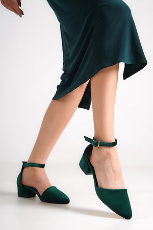 GREEN VELVET SHOES