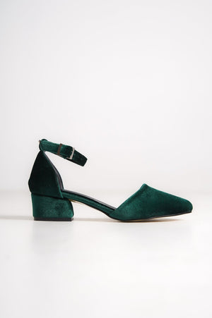 GREEN VELVET SHOES