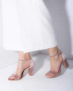 Bridal shoes block heel