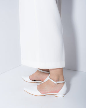 White Flat Shoes