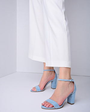 Blue Wedding sandals for bride