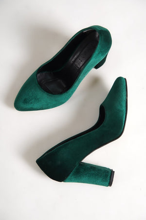 HANDMADE CLASSIC VELVET WOMEN WEDDING PUMPS