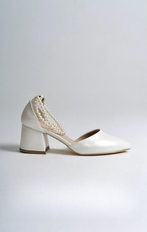 Ivory Bridal Heels, Bride Shoes