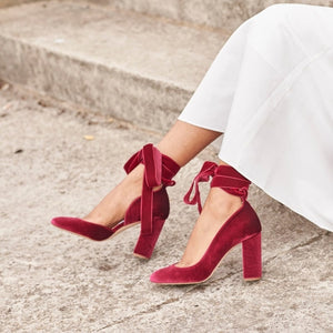 Red Velvet Shoes