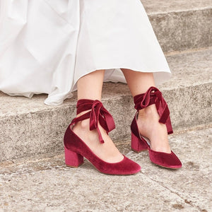 Red Velvet Shoes