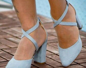 Blue Custom Made Heels,