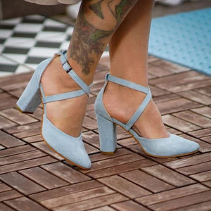 Blue Custom Made Heels,