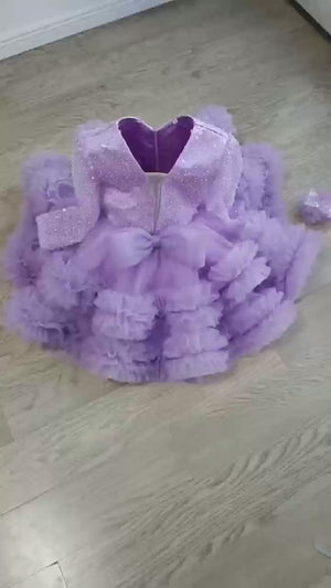 Lavender Tulle Dress, Birthday
